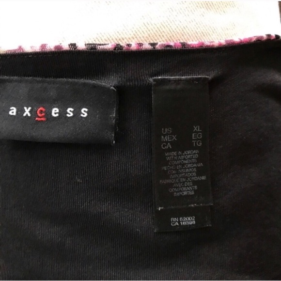 Abstract print overlay top {B15} - Picture 5 of 5